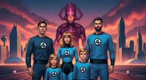 fantastic four movie 2025 retro heroes fight galactus